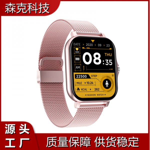 跨境爆款 CT2智能手表蓝牙通话1.69屏自定义Y13 心率血压运动手环