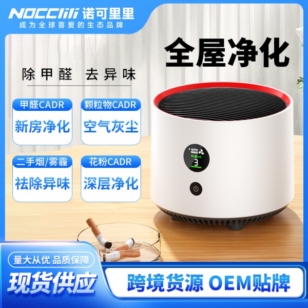 跨境宠物空气净化器交流电智能除甲醛抽烟小型负离子空气净化器