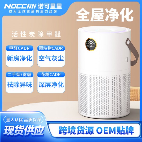2024新款家用卧室空气净化器室内清新小型除甲醛除烟雾静音